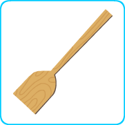 A wooden spatulaUne spatule en bois
