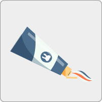 A tube of toothpasteUn tube de dentifrice