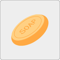 A block of soapUn bloc de savon