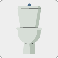 A toiletDes toilettes