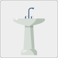 A washbasinUn lavabo